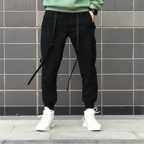 men's pants autumn high-quality fashion slim jogging pocket selling leggings, Black
men's pants autumn high-quality fashion slim jogging pocket selling leggings, Black