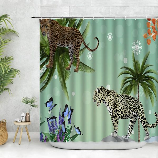 shower curtains animal print leopard curtain set with hooks tropical wildlife butterfly palm tree plant polyester bathroom deco
shower curtains animal print leopard curtain set with hooks tropical wildlife butterfly palm tree plant polyester bathroom deco