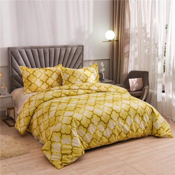 bedding sets simple style bed linen set yellow grid reactive printing duvet cover quilt pillowcase us king size
bedding sets simple style bed linen set yellow grid reactive printing duvet cover quilt pillowcase us king size