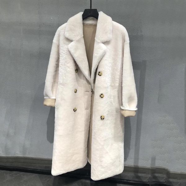 women's fur & faux 2021 genuine leather and coat women double-faced winter fashion merino sheared sheep windbreaker outwear jackets, Black
women's fur & faux 2021 genuine leather and coat women double-faced winter fashion merino sheared sheep windbreaker outwear jackets, Black