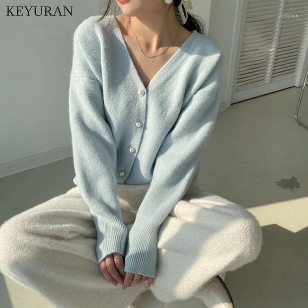 women's knits & tees knitted cardigan women sweater 2021 autumn winter pink blue solid long sleeve v-neck casual single breasted vintag, White
women's knits & tees knitted cardigan women sweater 2021 autumn winter pink blue solid long sleeve v-neck casual single breasted vintag, White