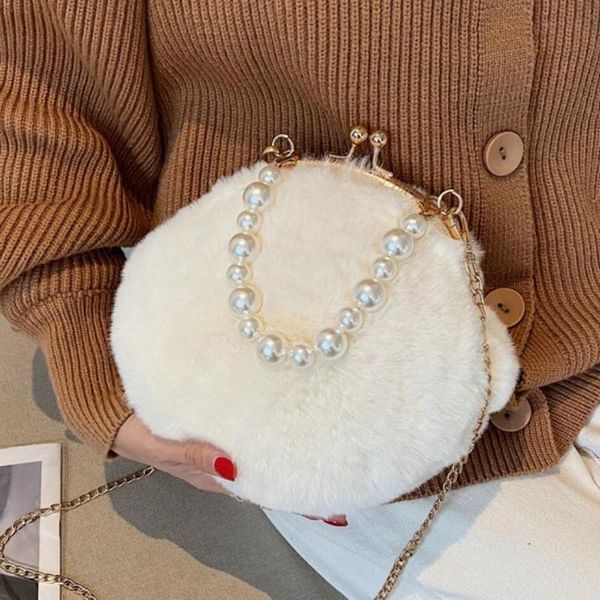 shoulder bags sweet lady pearl tote bag 2021 winter high-quality soft plush women's designer handbag travel chain messenger
shoulder bags sweet lady pearl tote bag 2021 winter high-quality soft plush women's designer handbag travel chain messenger