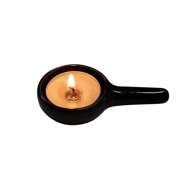ceramic candle holder with handle, dinner table decoration candlestick stand for wedding party (black) cerami qylijh 
ceramic candle holder with handle, dinner table decoration candlestick stand for wedding party (black) cerami qylijh