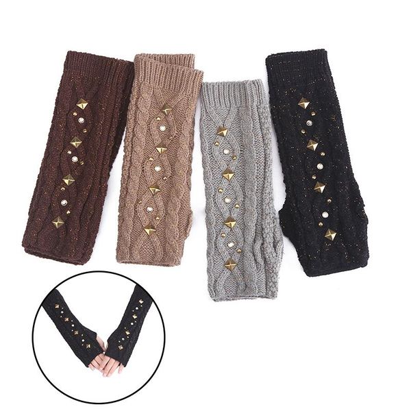 five fingers gloves women' warm long half-finger autumn winter solid fashion creative rivet knitted mitten arm hand warmer sleeve, Blue;gray
five fingers gloves women' warm long half-finger autumn winter solid fashion creative rivet knitted mitten arm hand warmer sleeve, Blue;gray