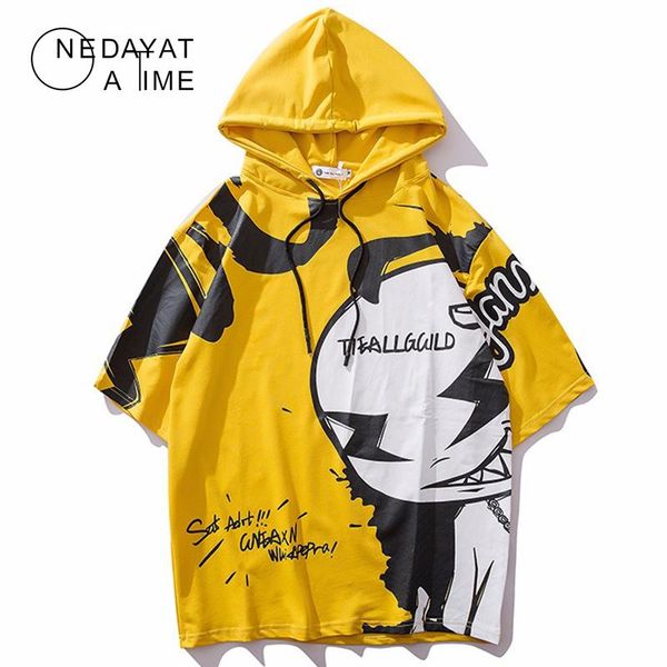 men's t-shirts men hip hop hooded t shirt harajuku cartoon anime pattern printed t-shirt short sleeve streetwear summer cotton tees swe, White;black
men's t-shirts men hip hop hooded t shirt harajuku cartoon anime pattern printed t-shirt short sleeve streetwear summer cotton tees swe, White;black