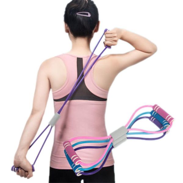 1pc resistance band yoga rally strap body shaping pull rope silicone puller elastic 8 word shape stretch chest fitness equipment
1pc resistance band yoga rally strap body shaping pull rope silicone puller elastic 8 word shape stretch chest fitness equipment
