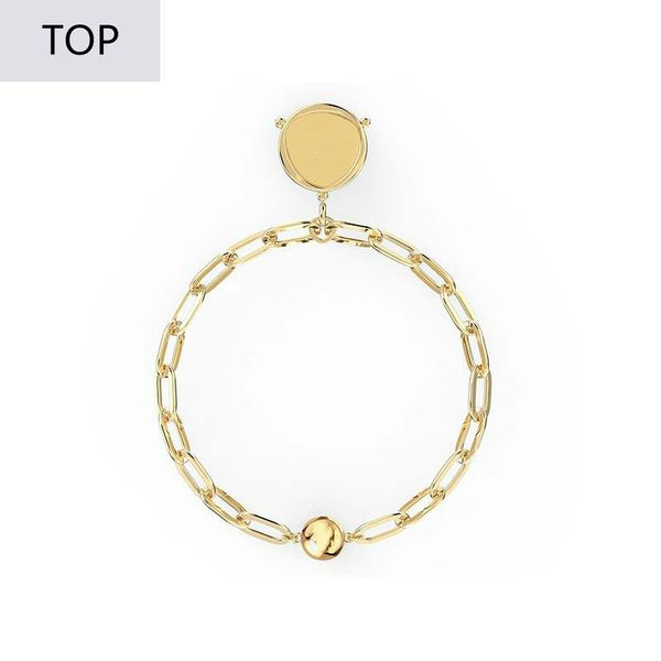 link, chain swa 1:1 fire gold color hexagon bracelet star magnetic women, Black 
link, chain swa 1:1 fire gold color hexagon bracelet star magnetic women, Black