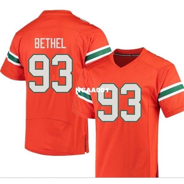2019 new player 668 miami hurricanes pat bethel #93 real full embroidery college jersey size s-4xl or custom any name or number jersey, Black
2019 new player 668 miami hurricanes pat bethel #93 real full embroidery college jersey size s-4xl or custom any name or number jersey, Black