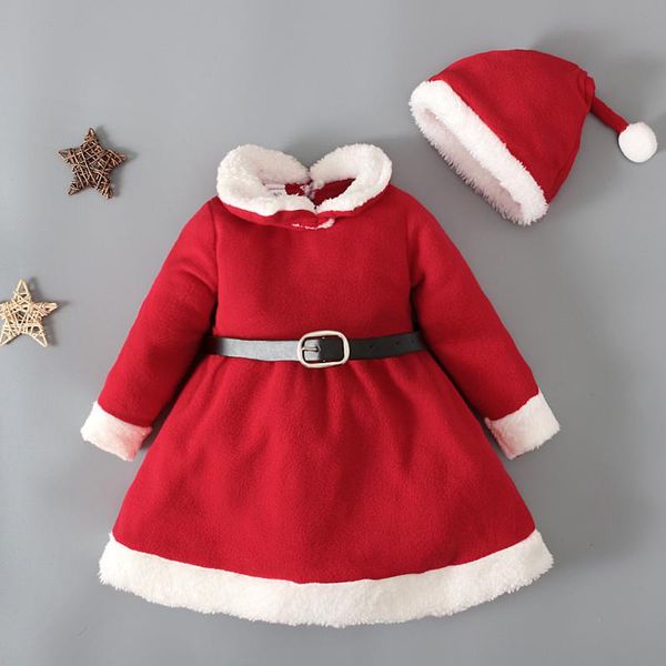 girl's dresses baby kids girls christmas thick warm princess dress casual clothes hat party costume long sleeves, Red;yellow
girl's dresses baby kids girls christmas thick warm princess dress casual clothes hat party costume long sleeves, Red;yellow