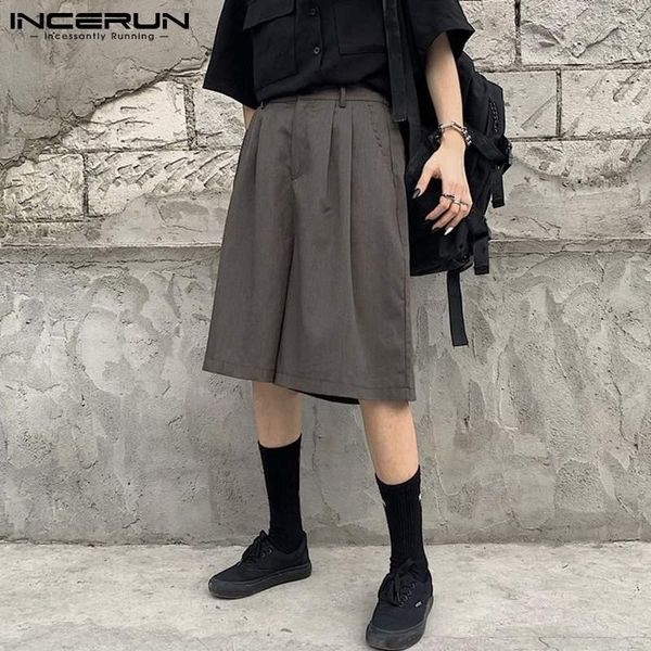 men's shorts leisure wide leg baggy bottoms summer male stylish loose zipper incerun 2021 fashion solid color men casual s-5xl, White;black
men's shorts leisure wide leg baggy bottoms summer male stylish loose zipper incerun 2021 fashion solid color men casual s-5xl, White;black
