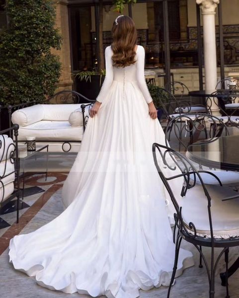 modest 2021 new scoop sleeves buttons a-line wedding es garden long bridal gowns custom made formal white robe de mariee hyt8
modest 2021 new scoop sleeves buttons a-line wedding es garden long bridal gowns custom made formal white robe de mariee hyt8