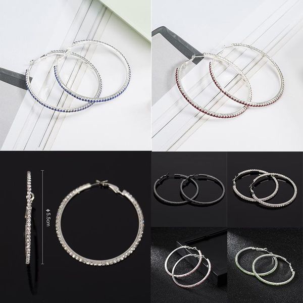 hoop & huggie trendy rhinestone earrings black red pink green lake royal blue white round punk boucles d oreille femme 2021, Golden;silver
hoop & huggie trendy rhinestone earrings black red pink green lake royal blue white round punk boucles d oreille femme 2021, Golden;silver