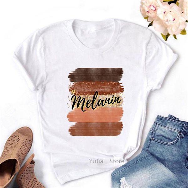 women's t-shirt watercolor melanin magic graphic print tshirts women my black is beautiful t shirt femme harajuku summer fashion, White
women's t-shirt watercolor melanin magic graphic print tshirts women my black is beautiful t shirt femme harajuku summer fashion, White