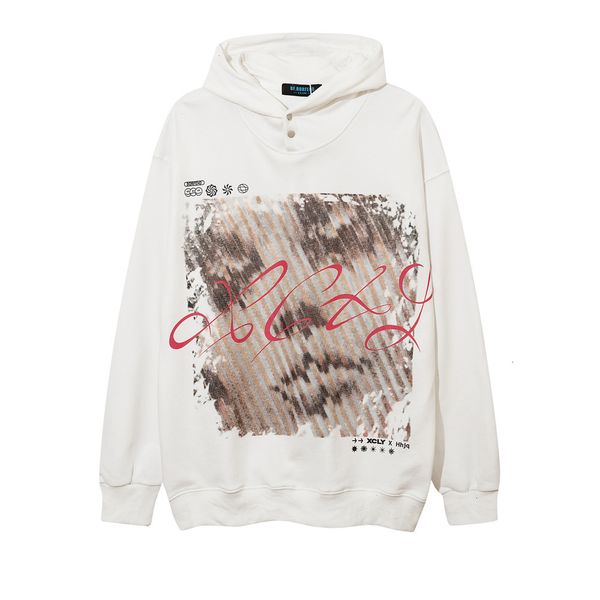 sweatshirts men's street fashion brand loose long sleeve pullover hoodie, Black
sweatshirts men's street fashion brand loose long sleeve pullover hoodie, Black
