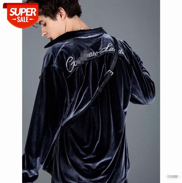 street silver thread velvet back embroidered drape stripe decoration loose long-sleeved shirt zhang yixingtong #fc1c, White;black
street silver thread velvet back embroidered drape stripe decoration loose long-sleeved shirt zhang yixingtong #fc1c, White;black