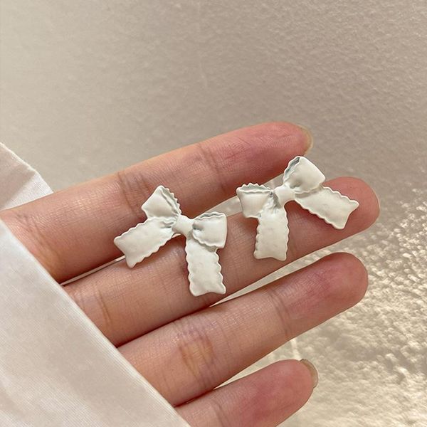 stud pink white bowknot cute earrings for women girls korean style elegant simple earing jewelry, Golden;silver
stud pink white bowknot cute earrings for women girls korean style elegant simple earing jewelry, Golden;silver