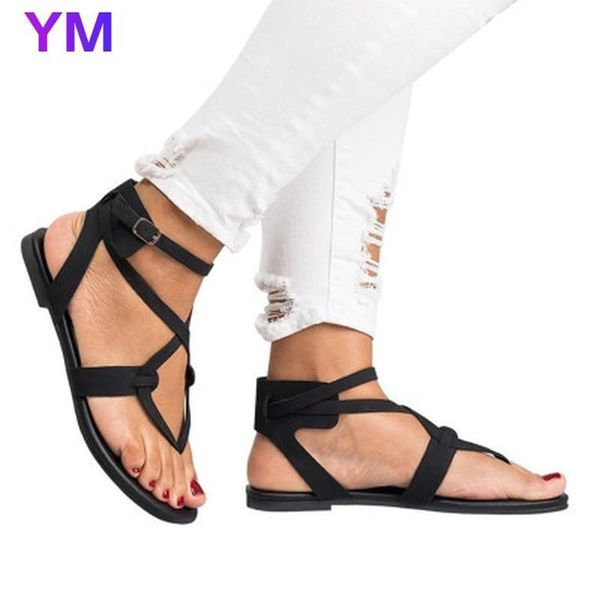 summer new rome style women sandals flats heel buckle strap solid color grace sandals fashion peep toe outdoor casual shoes34-43, Black
summer new rome style women sandals flats heel buckle strap solid color grace sandals fashion peep toe outdoor casual shoes34-43, Black