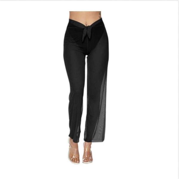 women's swimwear covers up beach mesh sheer bikini bathing long pants soild color soft lace bowknot trousers beachwear, White;black
women's swimwear covers up beach mesh sheer bikini bathing long pants soild color soft lace bowknot trousers beachwear, White;black