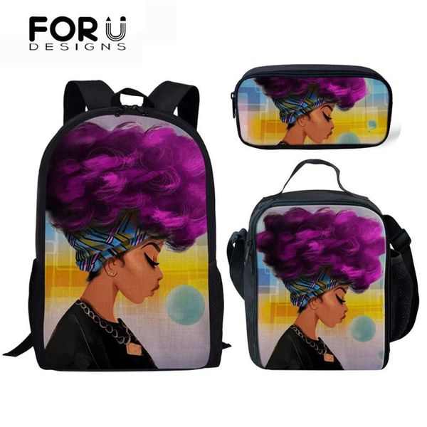 school bags forudesigns for girls black art african print backpacks children 3pcs/set primary bookbag teenager
school bags forudesigns for girls black art african print backpacks children 3pcs/set primary bookbag teenager