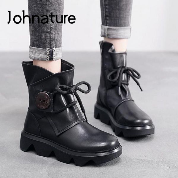 boots johnature women shoes platform 2021 genuine leather zip round toe wedges handmade concise leisure retro ladies, Black
boots johnature women shoes platform 2021 genuine leather zip round toe wedges handmade concise leisure retro ladies, Black