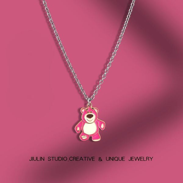 pendant necklaces women necklace jewelry 2021 trendy girl teenager creative personality chain vintage elegant pink bear female kawaii, Silver
pendant necklaces women necklace jewelry 2021 trendy girl teenager creative personality chain vintage elegant pink bear female kawaii, Silver