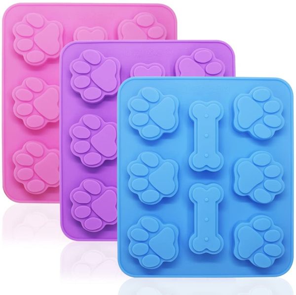 dog paw cake moulds bone shaped silicone molds 8 cavity food grade for chocolate, candy pudding jelly 1221550
dog paw cake moulds bone shaped silicone molds 8 cavity food grade for chocolate, candy pudding jelly 1221550