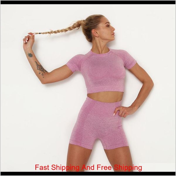 2020 women's yoga set seamless sportswear 2 pieces set quick dry short sleeve sweat shirt crop and running short qyltbr lyqlove, White;black
2020 women's yoga set seamless sportswear 2 pieces set quick dry short sleeve sweat shirt crop and running short qyltbr lyqlove, White;black