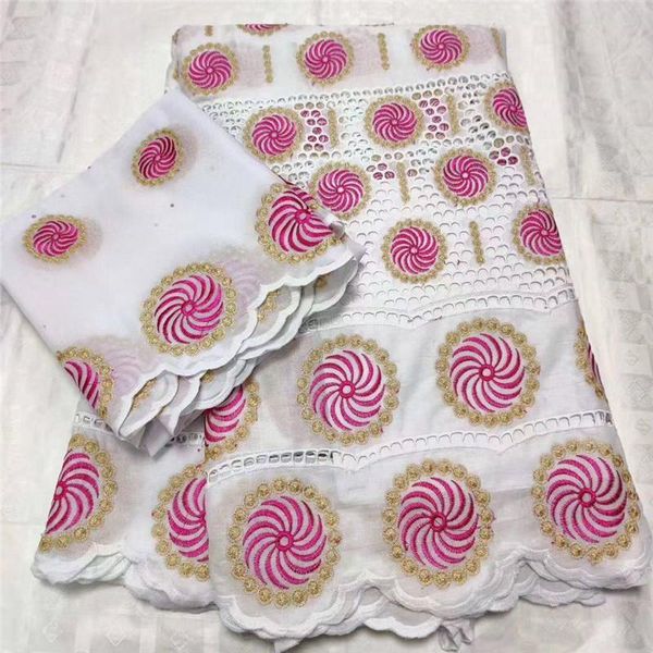 ribbon 7 yard swiss lace fabric 2021 latest dry embroidery african 100% cotton fabrics voile dubai style 4l0533, Pink;blue
ribbon 7 yard swiss lace fabric 2021 latest dry embroidery african 100% cotton fabrics voile dubai style 4l0533, Pink;blue