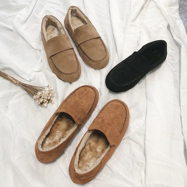 2020 Winter Women Flats Plush Loafers Warm Ladies Shoes Faux Suede Black Slip on Flat Shoe Woman Casual Shoe zapatos mujer 8888N
2020 Winter Women Flats Plush Loafers Warm Ladies Shoes Faux Suede Black Slip on Flat Shoe Woman Casual Shoe zapatos mujer 8888N