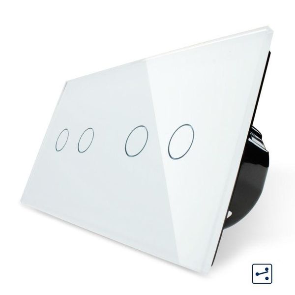 smart home control livolo, eu standard 4 gang 2 way touch switch, luxury tempered glass panel, wall light switch,vl-c702s/702s-1/3
smart home control livolo, eu standard 4 gang 2 way touch switch, luxury tempered glass panel, wall light switch,vl-c702s/702s-1/3