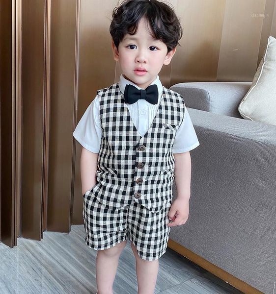 boys plaid vest shorts 2ps clothing set kindergarten kid performance dress children chorus birthday gift pograph suit costume sets, White
boys plaid vest shorts 2ps clothing set kindergarten kid performance dress children chorus birthday gift pograph suit costume sets, White