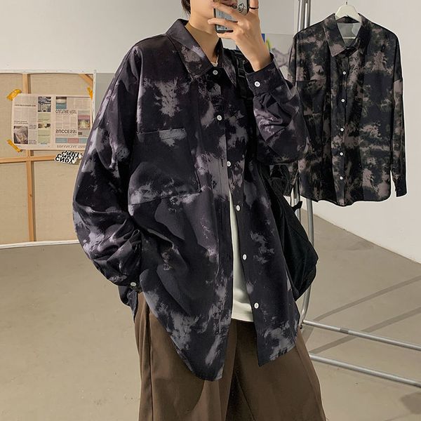 2021 new spring tie-dye men's fashion retro casual men streetwear long-sleeved mens camo shirt m-5xl ald9, White;black
2021 new spring tie-dye men's fashion retro casual men streetwear long-sleeved mens camo shirt m-5xl ald9, White;black