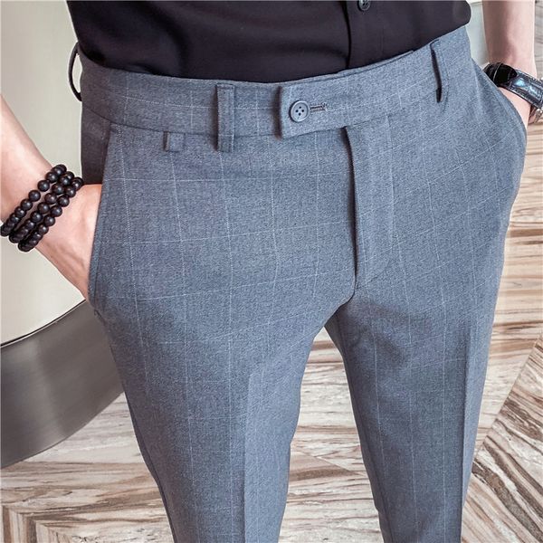 new alta qualidade senhores formal wear xadrez roupas masculinas primavera 2021 nova magro ajuste casual escritrio vestido calas todos mkt0, Black
new alta qualidade senhores formal wear xadrez roupas masculinas primavera 2021 nova magro ajuste casual escritrio vestido calas todos mkt0, Black