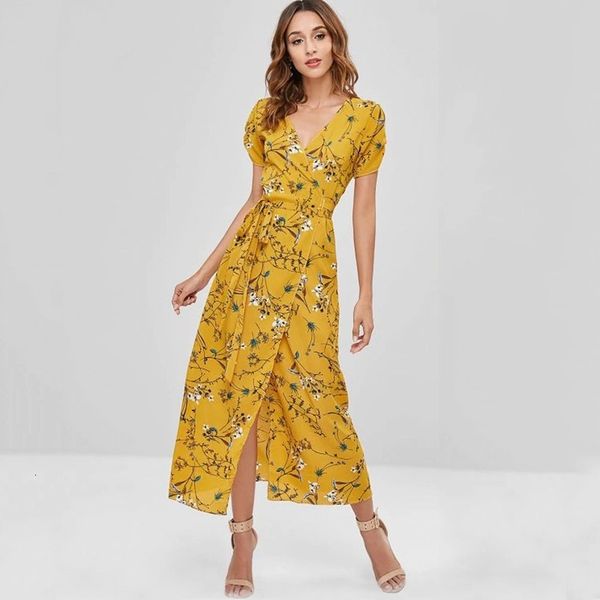 2021 new print floral bandage long women fashion short sleeve v neck es female high waist boho elegant vestidos snwi, Black;gray
2021 new print floral bandage long women fashion short sleeve v neck es female high waist boho elegant vestidos snwi, Black;gray