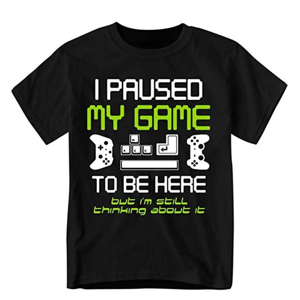 men's t-shirts i suspended my game here, gamer t-shirt fashion creative personality loose casual cotton breathable crew neck, White;black
men's t-shirts i suspended my game here, gamer t-shirt fashion creative personality loose casual cotton breathable crew neck, White;black