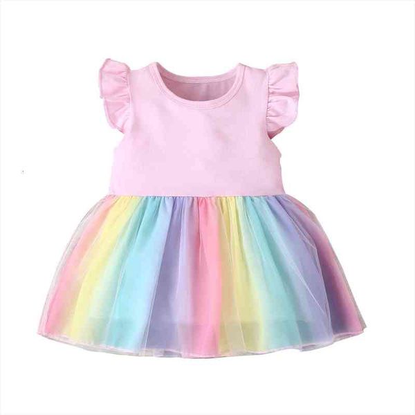 1-4years girls summer ruffles fly sleeve dress fashion rainbow mesh yarn stitching a-line princess dress, Red;yellow
1-4years girls summer ruffles fly sleeve dress fashion rainbow mesh yarn stitching a-line princess dress, Red;yellow
