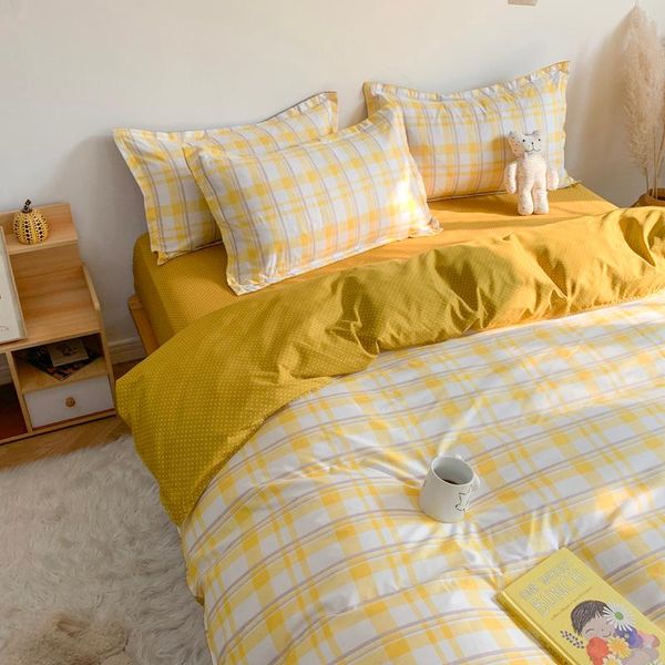 bedding sets home textile yellow plaid duvet cover pillow case bed sheet ab side quilt boy kid teen girl linens set king
bedding sets home textile yellow plaid duvet cover pillow case bed sheet ab side quilt boy kid teen girl linens set king