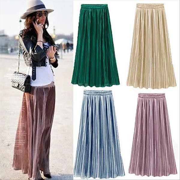 vintage metallic luster stretch womens skirt high waist plain skater flared pleated long gold sequined skirts, Black
vintage metallic luster stretch womens skirt high waist plain skater flared pleated long gold sequined skirts, Black