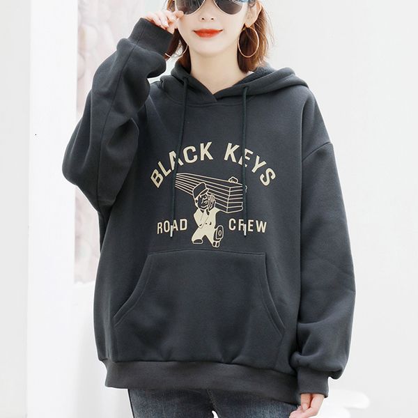 2021 korean style letter printed sweatshirt autumn new drop shoulder loose pullover cotton kawaii hoodie women harajuku lot7, Black
2021 korean style letter printed sweatshirt autumn new drop shoulder loose pullover cotton kawaii hoodie women harajuku lot7, Black