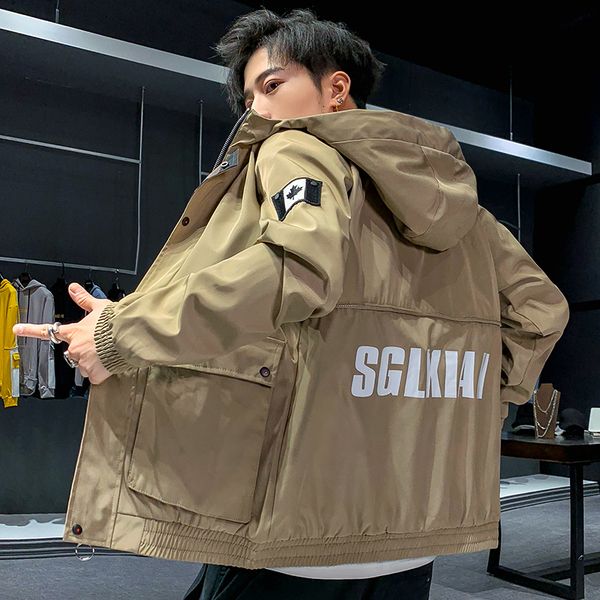 2021 men's spring autumn new hooded overalls loose hip hop jacket casual fashion coat streetwear men ycrf, Black;brown
2021 men's spring autumn new hooded overalls loose hip hop jacket casual fashion coat streetwear men ycrf, Black;brown