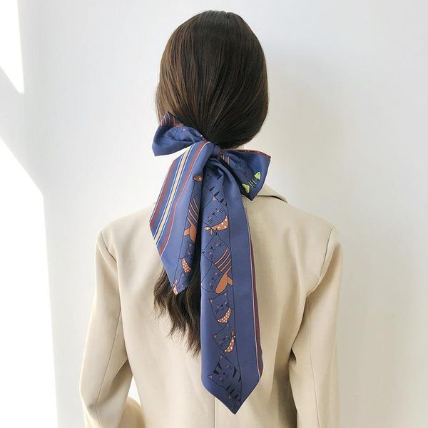 scarves silk scarf female korean women's long hair ribbon autumn retro narrow band simulation cartoon, Blue;gray
scarves silk scarf female korean women's long hair ribbon autumn retro narrow band simulation cartoon, Blue;gray
