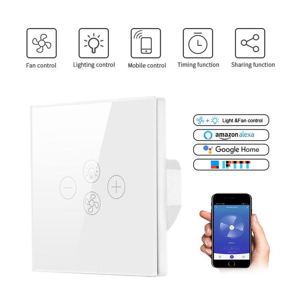 smart home control tuya wifi fan light switch ceiling lamp with various speed voice controlled work alexa google
smart home control tuya wifi fan light switch ceiling lamp with various speed voice controlled work alexa google