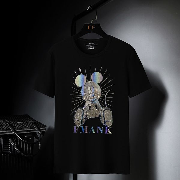 fashion t shirt 2021 social spirit round neck cartoon drill mouse men's korean slim brand short sleeve 11, White;black
fashion t shirt 2021 social spirit round neck cartoon drill mouse men's korean slim brand short sleeve 11, White;black