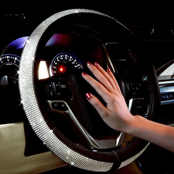 steering wheel covers charming elegant rhinestones crystal car cover pu leather steering-wheel auto accessories case styling
steering wheel covers charming elegant rhinestones crystal car cover pu leather steering-wheel auto accessories case styling