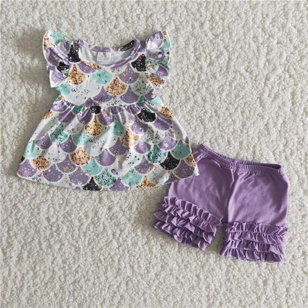 clothing sets color fish scale printing clothes summer baby girl's outfit ruffle icing pants for kids 2-16, White
clothing sets color fish scale printing clothes summer baby girl's outfit ruffle icing pants for kids 2-16, White
