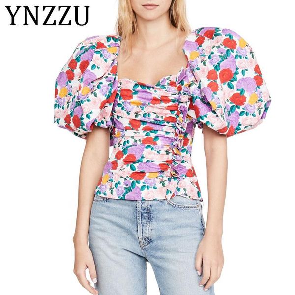women's blouses & shirts ynzzu square neck floral print boho crop blouse women 2021 summer puff sleeve holiday ladies slim at478, White
women's blouses & shirts ynzzu square neck floral print boho crop blouse women 2021 summer puff sleeve holiday ladies slim at478, White
