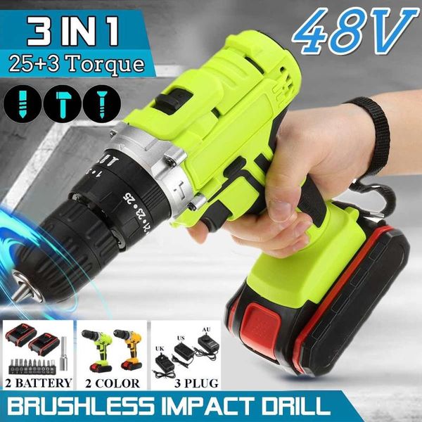 professiona electric drills 48v drill 3 in 1 screwdriver cordless impact uk/us/au plug 1/2 battery for home operated rechargeable
professiona electric drills 48v drill 3 in 1 screwdriver cordless impact uk/us/au plug 1/2 battery for home operated rechargeable