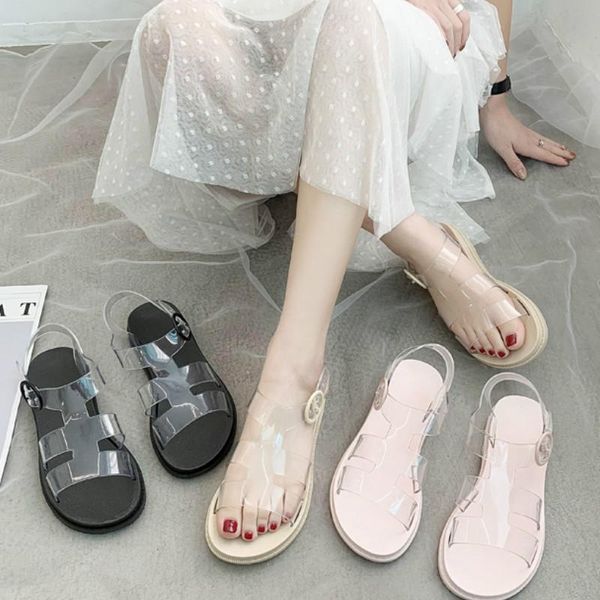 transparent crystal shoes woman 2021 summer ladies beach women flat sandals female buckle strap platform sandalias shoes sandle, Black
transparent crystal shoes woman 2021 summer ladies beach women flat sandals female buckle strap platform sandalias shoes sandle, Black