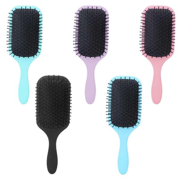 hair brushes air cushion comb round teeth brush for straight curly, Silver