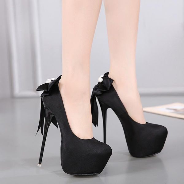 dress shoes 2021 spring and autumn satin bowknot decoration high single fine heel large size women's, Black
dress shoes 2021 spring and autumn satin bowknot decoration high single fine heel large size women's, Black